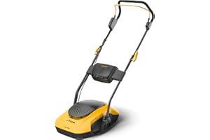STIGA Tondeuse à gazon sans fil sur coussin d'air Aero132eKit, avec 2x 20V (4Ah) batterie et chargeur, moteur de 750 W, 100 m² sur une seule charge, facile à ranger