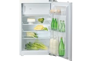 Bauknecht KSI 9GF2 Einbau-Kühlschrank mit Gefrierfach (Nische 88) / Gesamtnutzinhalt: 118 Liter/ Abtauautomatik im Kühlteil / LED-Licht / Einfache Festtürmontage SETMO-QUICK,Weiß, Höhe: 87,5 cm