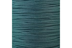 PARACORD PLANET 10, 25, 50, and 100 Foot Hanks of 425 Paracord (3mm) - Made of 100% Nylon for Tactical, Crafting, Survival, General Use, and Much More (Dark Green, 100 Feet)
