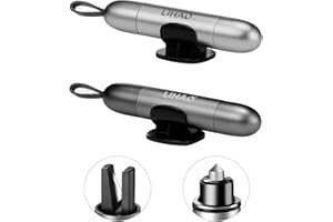 LIHAO Gurtschneider Notfallhammer fürs Auto Nothammer Auto mit Fensterhammer Sicherheitshammer 2 Stück 2in1 Notfall Pannenwerkzeug