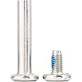 Shanrya Fittings Skates Wheel Axles Hardware Iron Inline Skating Screw, 4mm Top Hex Socket Diameter Skating Screws, for Boys Girls Kids Inline Skating Wheels(Inner length 31mm)