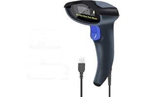 NETUM Scanner Automatique Omnidirectionnel Filaire de Codes-barres/QR/PDF417/GS1 Data Matrix 2D avec Câble USB