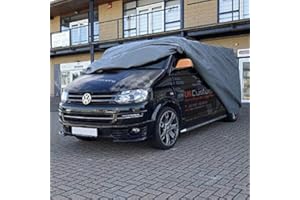 UK CUSTOM COVERS CUSTOM DESIGNS FOR ULTIMATE PROTECTION UK Custom Covers CC350AD3 Tailored Waterproof Indoor/Outdoor Car Cover - To Fit VW Transporter T6/T6.1