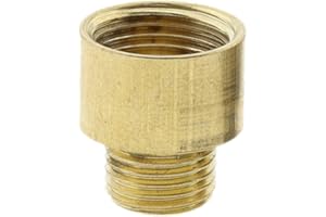 ART DECO EMPORIUM Lampholder-Adapter Convert 1/2" to 10mm Thread in Raw Brass