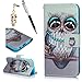 Price comparison product image A3 2017 Case Wallet Cover Premium PU Leather Soft TPU Bumper Flip Folio Carrying Magnetic Closure Protective Shell Wallet Case Cover for Samsung Galaxy A3 2017 with Kickstand Stand - Owl