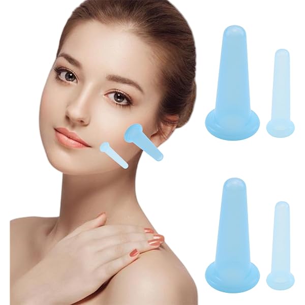 Set De 4 Ventouses Faciales En Silicone - Massage Du Visage, Relaxation Musculaire Et Amélioration De La Circulation Sanguine - 12