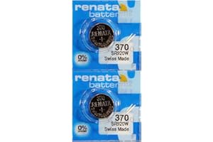 Renata 370 SR920W Batteries - 1.55V Silver Oxide 370 Watch Battery (2 Count)