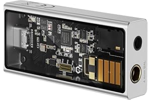 Questyle M15C Headphone Amplifier Portable USB DAC Amps 32Bit/384kHz DSD256 Decoder with 4.4mm and 3.5mm Dual Outputs High Resolution Lossless for Smartphones/PC/Laptops