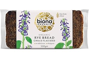Biona Rye Chia and Flax Bread Organic 500g (Pack of 7)