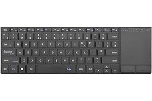 Rii Wireless Keyboard with Trackpad,Dual Mode Bluetooth &Wireless Keyboard with Touchpad,Metal Board for PC,Laptop, Tablet,Windows,Androids (BT+2.4G)