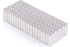 MIN CI 10x4x2mm Imanes de Neodimio Pequeños,100pcs Imanes Potentes Rectangulares Imanes de Nevera para Pizarra Magnética Oficina Cocina Almacén