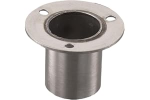 Honseadek Bride en acier inoxydable - Fixation murale - Support de montage pour tubes ronds - Décoration d'intérieur (22 mm)