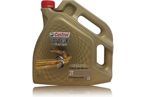 CASTROL BUNDLE Castrol - Olio motore Power 1 Racing 2T / tanica trasparente 4L moto