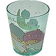 Sanrio Little Twin Stars Plastic Cups 7.8 × 8.5 × 7.8 cm 260ml Dinnerware Drinkware Saucers Kitchen (Green)