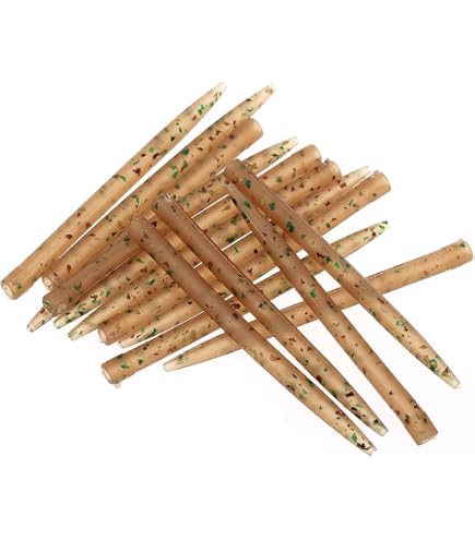 40 Manchons Anti-emmêlement Pour Pêche à La Carpe - 20 Longs 54 Mm, 20 Courts 28 Mm, Camouflage Foncé - 6