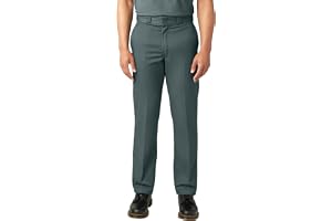 Dickies Arbetsbyxor med lös passform och dubbelknä, för män, slitstarka twillbyxor för bygg och lager
