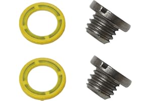 LUCASNG 2 PCS Marine Drain Plug Screw Kits for Mercury MERCRUISER Replaces 10-79953Q2 10-79953A2 18-2244 22420 10-79953Q04