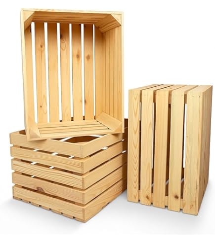 Cageot De Rangement En Bois Massif Froeschl – Boîte De Stockage Pour Fruits, Légumes Et Pommes De Terre – 4250759869052