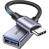 UGREEN Cavo OTG Type C a USB 3.0 Adattatore USB C Maschio a USB 3.0 Femmina 5 Gbps Nylon Intrecciato Compatibile con iPad Pro