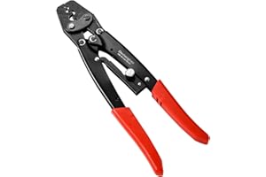 Dechengbao HS16 strumento di crimpatura del terminale a cricchetto utilizzato per 1,25-16 mm² Pinza di crimpatura del morsetto non isolata, Strumento di crimpatura del morsetto a cricchetto