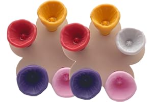 KSVFTB 10 Pcs Bee Watering Station, Colorful Resin Bee Cups With Wooden Tray, Bee Cups for Garden for Verandahs Garden Decor, Buzzing Friends Drinking Station Water Feeder