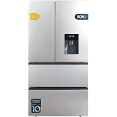 Cecotec Refrigerator 4 Doors 506L Bolero CoolMarket FD 510 WD Stainless | French Door, Height 72 in, Width 84 cm, Water Dispe