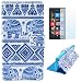 Produktbild Semoss 2 in 1 Zubehör Retro Elefant Schutzhülle Ledertasche für Nokia Lumia 735 730 Wallet Leder Flip Book Stil Tasche Schale Handyhülle mit Standfunction und Displayschutzfolie