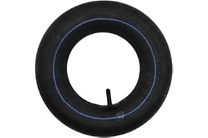 QsEzDo 1 Pack 3.50/4.00-6" Naturkautschuk-Ersatz-Innenschlauch, mit TR13 geradem Ventilschaft, passend für 4.10/3.50-6 13x4.00-6 145/70-6, geeignet für Schubkarren, Go-Kart und mehr