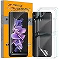 NEWZEROL 3 Set Premium Displayschutz für Samsung Galaxy Z Flip 3 Folie [Displayschutzfolie +Rückenschutzfolie + Scharnier] [M