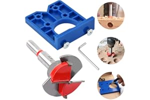 NEW NOAM Door Hinge Jig for Router, 35mm Hinge Hole Cutter, Concealed Hinge Jig for Cabinet Hinge Mounting Plate
