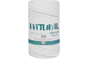 Hilo TORRIJO MACRAME TRENZADO de Algodon Reciclado y Poliester 4mm grueso, 65m por bobina para trabajar macrame o ganchillo. Se presenta en bobinas de 250 gramos.| Color 3051