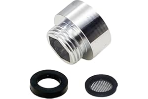 Annlpoy Riduttore 3/4” a 1/2" con filettatura interna ed esterna - Adattatore 3/4 1/2 in cromo di alta qualità per flessibili doccia durevoli