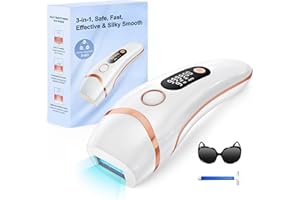 HAARLOSY IPL Geräte Haarentfernung Laser für Männer, Frauen- 999,900 Lichtimpulse 3 Funktionen HR/SC/RA und 9 Energiestufen Schmerzlos Haarentfernung für Körper, Gesicht, Bikinibereich