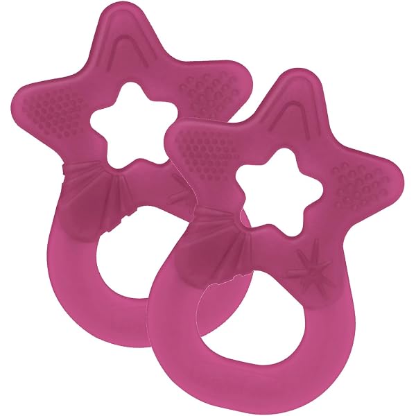 Anneau De Dentition Bébé OKONKN - 3PCS En Silicone Alimentaire - Réfrigérable - Sans BPA