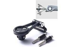 CNC Bicycle Computer Mount for Garmin, Adjustable Stem Mount for Garmin Edge 200, 500, 510, 800, 810, 1000, 1033, Black