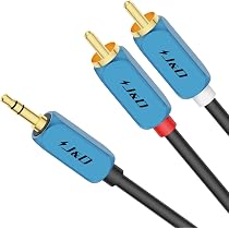 DuKabel HiFi AUX Kabel 3,5 Mm – 2,4 M, Vergoldete Stecker, Für Kopfhörer, Auto & Heimkino
