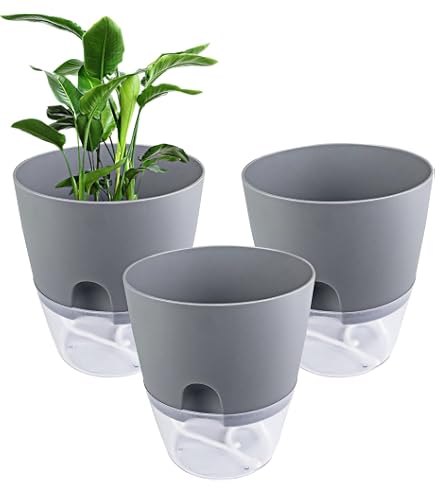4er-Set Selbstbewässernde Blumentöpfe – Weiße Kräutertöpfe Mit Wasserspeicher Für Küche, Balkon & Zimmer