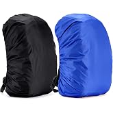 Yogopro Waterproof Cover for Backpack, 2 x Rain Rucksack Covers, 30 &ndash; 65 L, Bag Cover, Rain Protector for Camping, Hiking, Hi