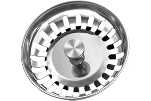 Zatyczki do zlewu kuchennego 84 mm, sitko ze stali nierdzewnej GLADFRESIT korek na odpady i sitko do zlewu