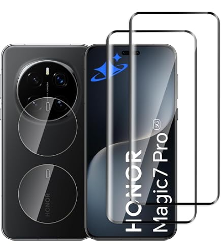 Gelaasso Gehard Glas Voor Honor Magic 7 Pro – 9H Hardheid – HD Transparant – Camera Bescherming – 2+2 Stuks – Krasbestendig & Oleofobe Coating