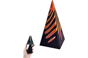 EHOTER Impossible Pyramid Passthrough Sculpture, Pass Through Pyramid Fidget Toy, 3D Printed Spiral Cone Toy Pyramid Passthrough Sculpture, Desktop Decor Souvenir Gift (Piramide*1)