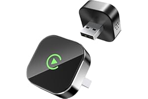 CarPlay Wireless Adapter für iPhone – Upgrade auf kabelloses CarPlay, Plug & Play, USB/Type-C, Mini & Stabiler Wireless Car Play Adapter kompatibel mit Apple iOS 10+ & Wired CarPlay Autos ab 2016