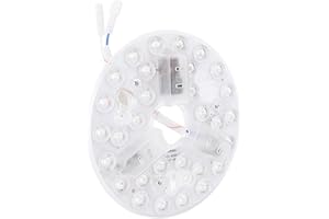 ‎FAFEICY Fafeicy 15W Deckenlüfter LED -Licht Ersatz 3cct Retrofit Kit mit Speicherfunktion Universal Aluminiumbasis Kompatibel mit den Meisten Deckenventilatoren und Dimmer (5,3 -Zoll)