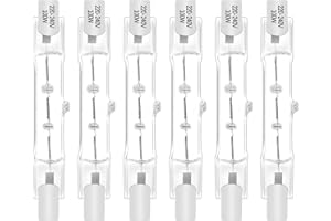 Morotty Lampadina R7S 78mm 100W 230v, Lampada R7s J78 Dimmerabile Bianco Caldo 2800K, Lampadine per Lavoro, Cappa Cucina, Illuminazione, Paesaggistica, Lampadari, Confezione da 6