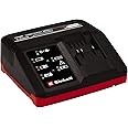Einhell Power X-Change X-Fast Battery Charger 4A - Battery Monitoring and Intelligent Charging - Universally Compatible With All Einhell 18V PXC Lithium-Ion Rechargeable Batteries