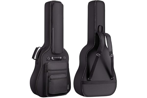 CAHAYA Funda para Guitarra acústica, Impermeable, Acolchada, para Guitarras de 39, 40, 41 Pulgadas