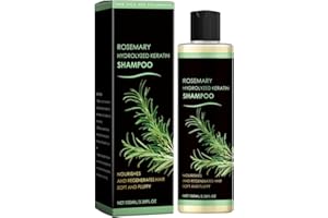 XUMINNY Rosemary Biotin Shampoo, Rosemary Hydrolyzed Keratin Shampoo for Hair Loss for Women, Volumizing, for Thinning, Dry, Damaged Hair, 100ml (1pc)