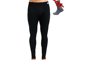 Merino Unterwäsche Herren - Lange Unterhosen Herren Merino Thermounterwäsche + Wollsocken