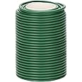 KINGLAKE 20m 3.5MM Green Garden Soft Tie, Garden Flexible Wire Tie Plant Twist Tie Plastic Coated Wire