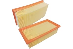 Sparesbarn 2 filtros principales compatibles con Festo/Festool CT/CTL/CTM 11, 22, 33, 44, 55 aspiradoras, HF-CT/2, filtro de plegado plano 452923